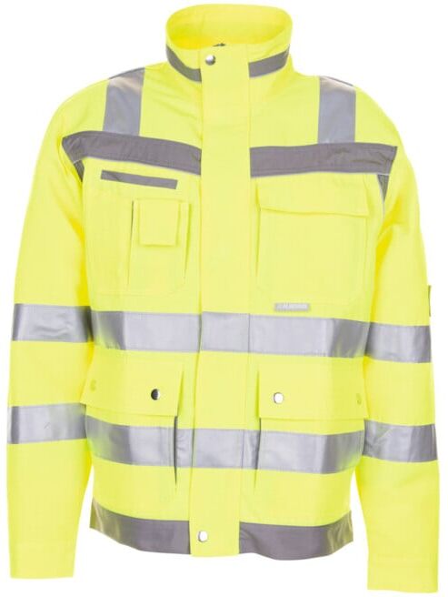 PLANAM Veste de signalisation Plaline, jaune / zinc, Taille de confection DE : 60 (5601 60)