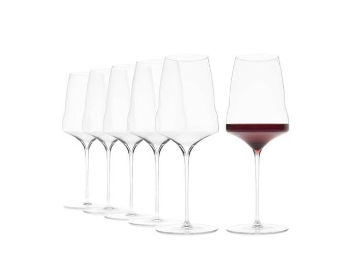 Josephinenhütte® JOSEPHINE N°2 Weingläser [DAS GLAS FÜR GENIESSER] - handgefertigt & mundgeblasen - 6er Set für mittelschweren Weiß-, Rosé- und Rotwein - funktionales Design für intensives Aroma