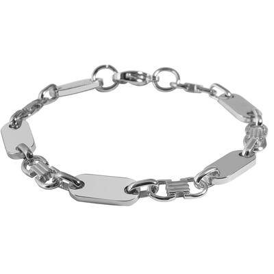 Armband ADELIA´S "Armband aus Edelstahl 21 cm", silber, Armbänder, Damen, 21cm, Edelstahl, Armband, Ein Geschenk, das Freude macht