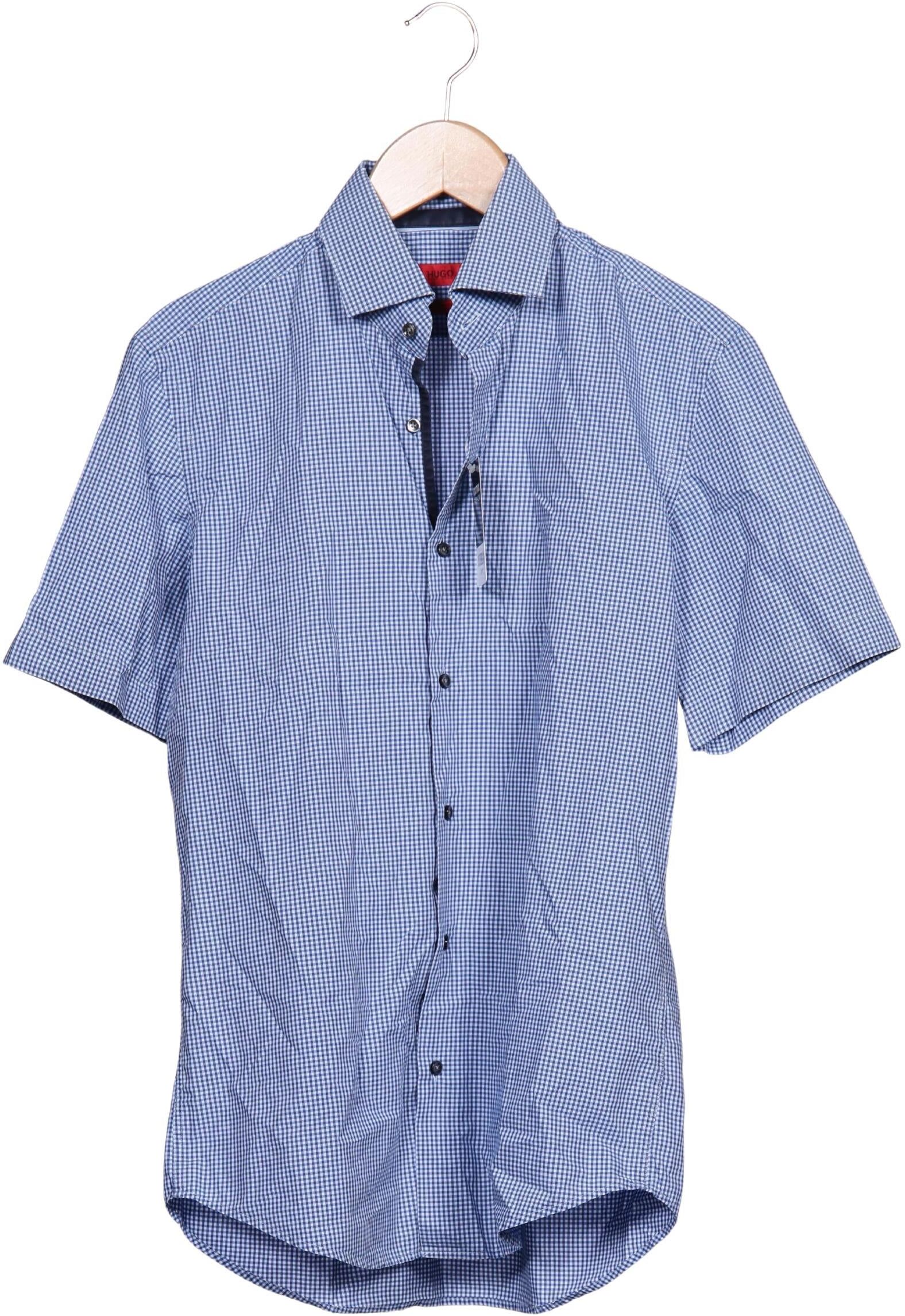 Hugo by Hugo Boss Herren Hemd, Hellblau, Gr. 38, Baumwolle - Second Hand