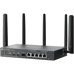 TP-Link Omada 4G+ Cat6 AX3000 Gigabit VPN Gateway mit 4-Port PoE+, Router, Schwarz