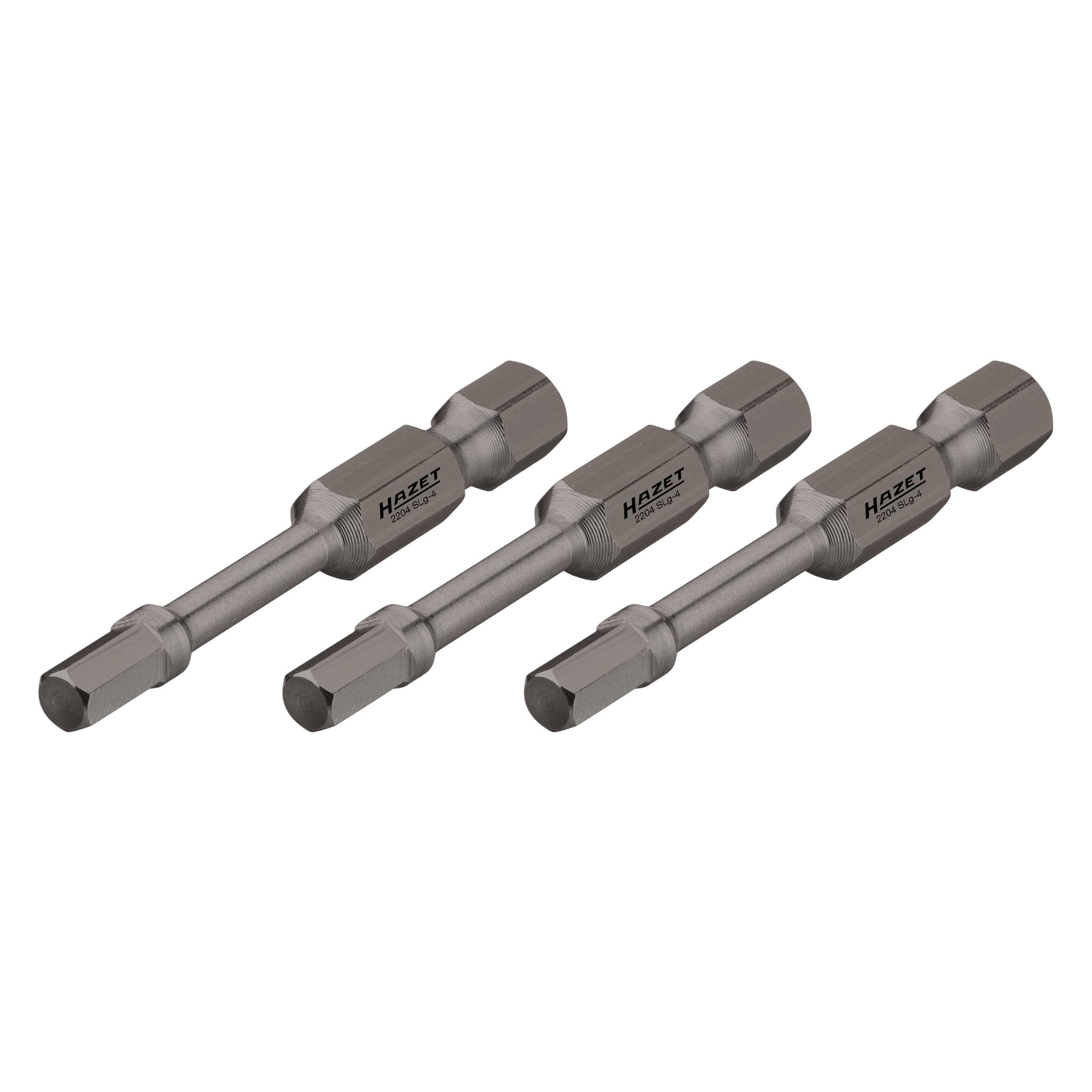 Hazet Schlag-, Maschinenschrauber Torsions-Bits 2204SLG-3/3 Sechskant6,3 (1/4 Zoll) Innen Sechs... (2204SLG-3/3)