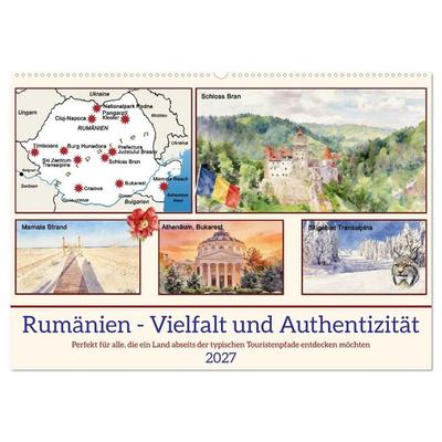 Rumänien - Vielfalt und Authentizität (Wandkalender 2027 DIN A2 quer), CALVENDO Monatskalender