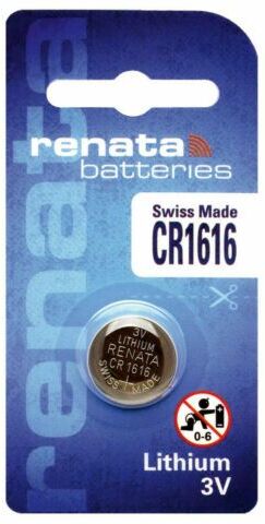 Renata Pile Cr 1616  Batteria Al Litio 3v