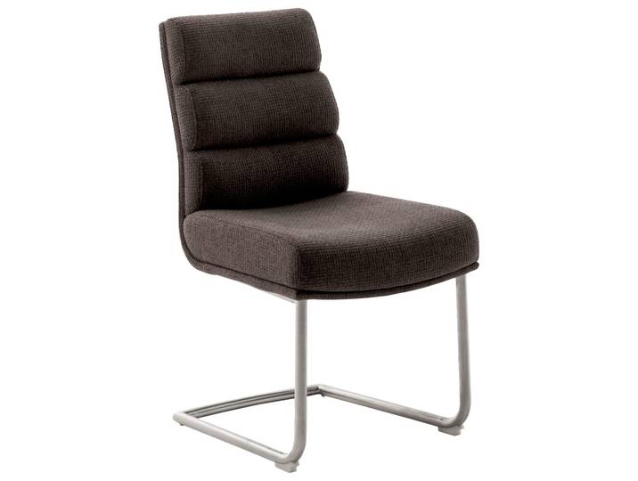 Dieter Knoll Freischwinger-Stuhl LEXINGTON, cappuccino, Stoff