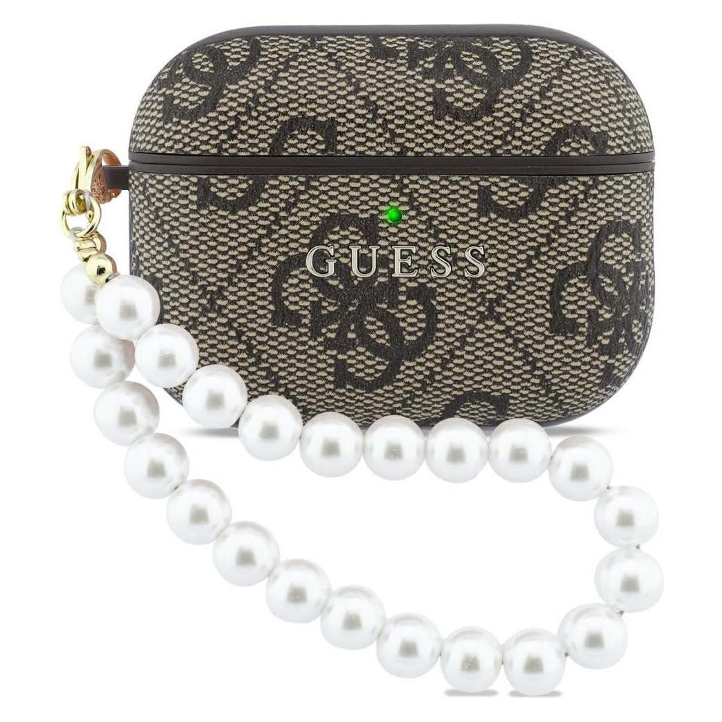 Guess Case 4G Pearl Strap for AirPods Pro 3 brown (Kopfhörer Hülle) (GUAP3P4E4PSW)