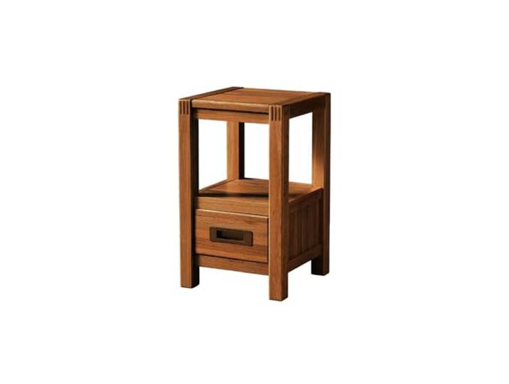 YANG11FAN Vielseitig Kleiner Nachttisch Massivholz mit schmalem Seitenregal 30 cm breit(Groß)