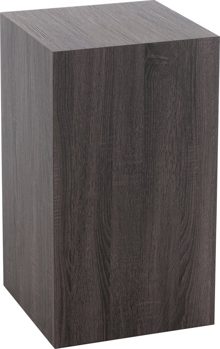 J-Line sokkel Rechthoekig - Hout - Grijs - Small