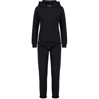 Loungeanzug ALIFE & KICKIN "Damen MalinAK A Loungewear Set, Jogginganzug", Damen, Gr. S, schwarz, 95% Baumwolle, 5% Elasthan, Rundhals, Homewear-Sets
