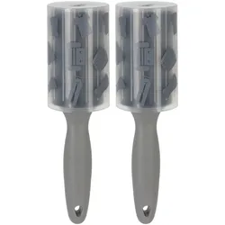 Fusselroller 2er-Set - Abwaschbar & Wiederverwendbar für Textilien, Möbel, Betten, Kleidung - Entfernt Fusseln, Tierhaare, Staub - langlebig, hygienisch