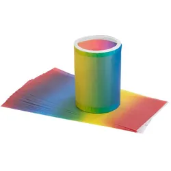 folia Laternen-Zuschnitte "Regenbogen", 51 x 22 cm, 10 Stück