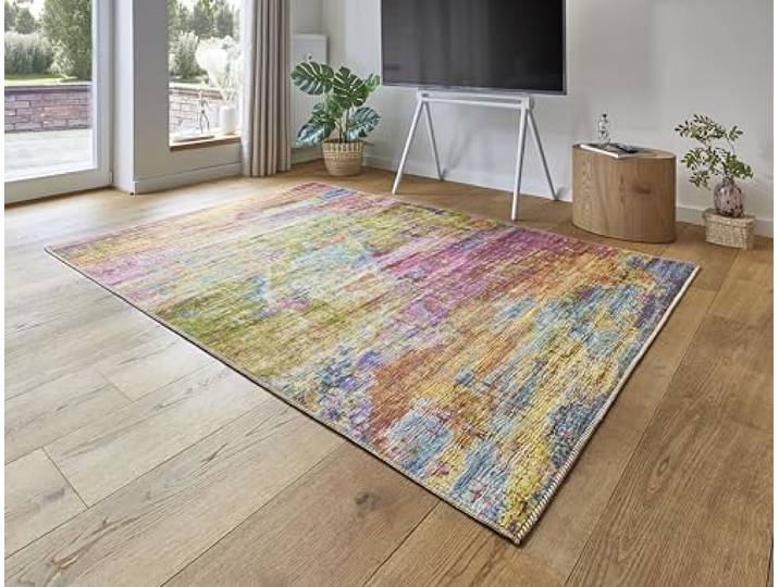 andiamo Teppich Wohnzimmer – aus 100% Polyester, ca. 200x290 cm
