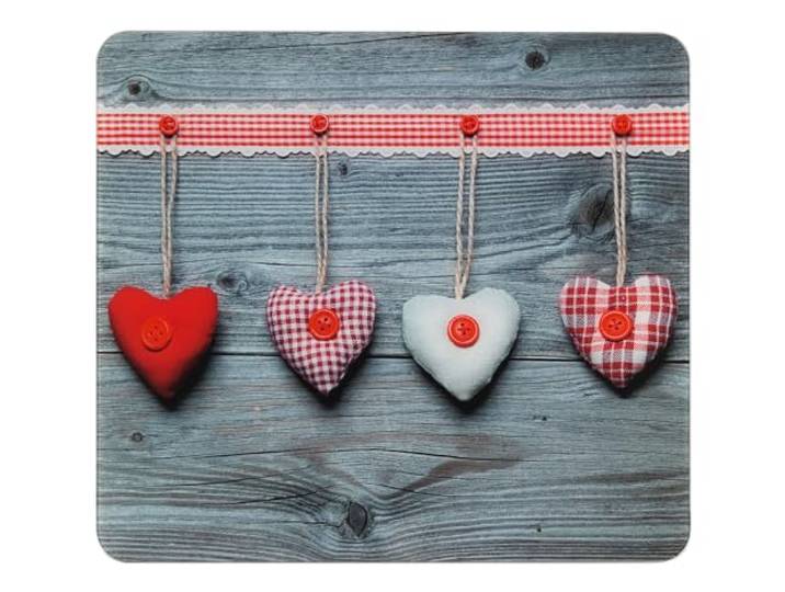 WENKO Multi-Platte Herzen, Herdherdabdeckplatte für Glaskeramik-Kochfelder, nutzbar als Wandblende oder Riesen-Schneidebrett, robust und schlagfest, inklusive 4 rutschfesten Füßen, 56x0,5x50 cm