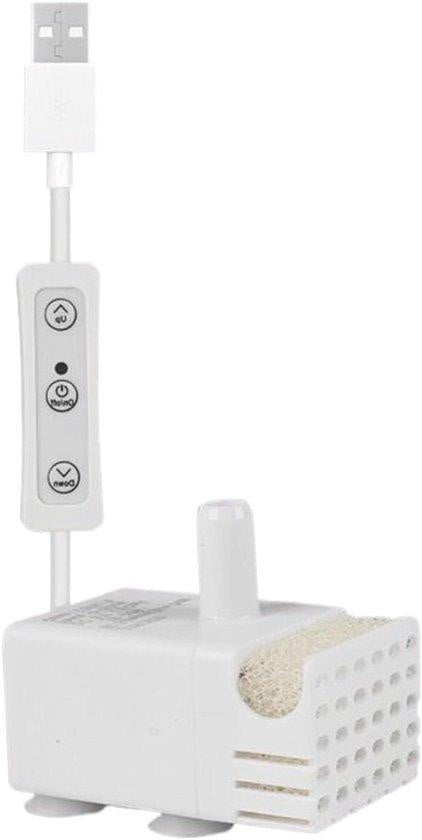 WAN Stille Fonteinpomp voor Katten en Aquarium met 150 L/U capaciteit - Meerkleurig