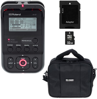 Roland R-07 black Bag Bundle noir