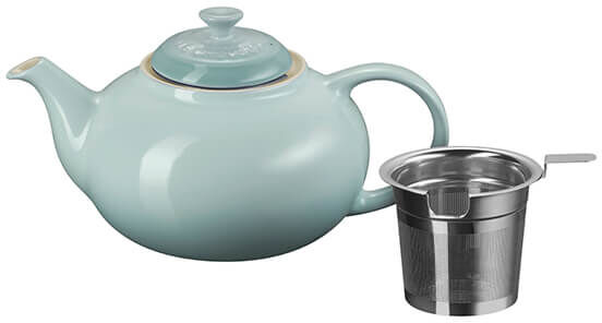 Le Creuset Sea Salt Stoneware Classic Teapot with Infuser