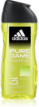Adidas Pure Game gel de banho para o rosto, corpo e cabelo 3 em 1 para homens 250 ml. Pure Game