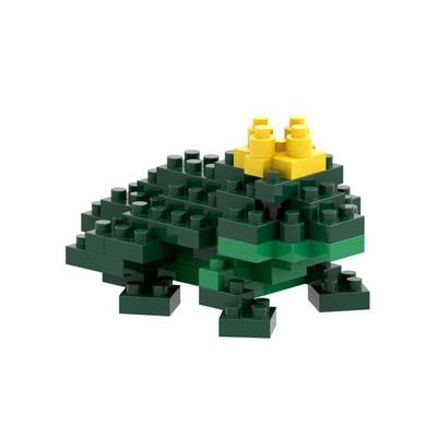 BRIXIES 220046 - Postkarte Froschkönig, 3D Konstruktionsbausatz aus Ministeinen, 60 Teile