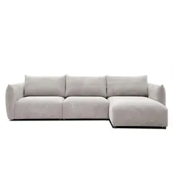 ECKSOFA TAUER 5-Sitzer, weiß