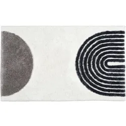 Schöner Wohnen Kollektion Badteppich Barbados D.233 C.004 Semi-Circle Linien 60x90 cm