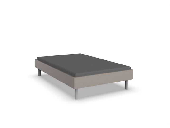 freiraum Bettgestell Easy Beds Standard, Liegefläche 120x200cm, SAHARAGRAU - 129x38x210cm (BxHxT)