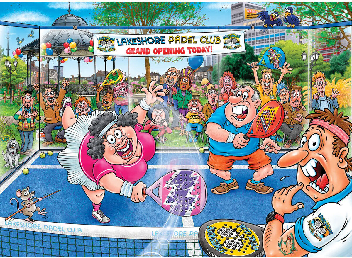 Dujardin Puzzle 1000 pcs Wasgij Original 49 : Panique au Padel - Jumbo