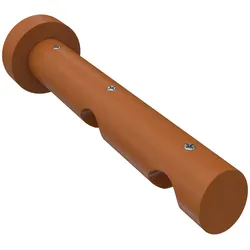TRÄGER FÜR GARDINENSTANGEN INNENLAUF 20 mm Ø, Talent 2-läufig, Kirschbaum