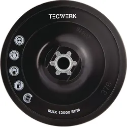 Stützteller D.125mm M14 kletthaftend TECWERK
