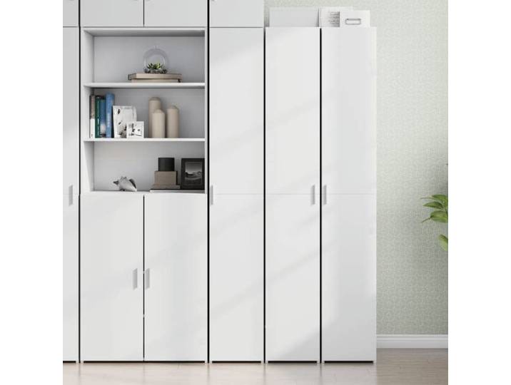 Buffet haut blanc 30x42 5x185 cm bois d'ingénierie buffet armoire de rangement panneau latéral armoire armoire 3281392