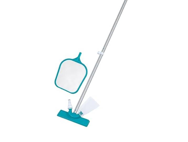 Bestway Kit de Nettoyage épuisette et tête d'aspirateur pour piscines jusqu'à 3\,96 m