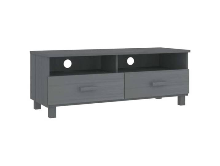 KGFHERENB TV-Schrank 106x40x40 cm Lowboard mit Schubladen Kiefer MDF Praktisches Mediamöbel fürs Wohnzimmer mit diskreter Kabelführung und zwei offenen Fächern für Receiver und Konsolen.