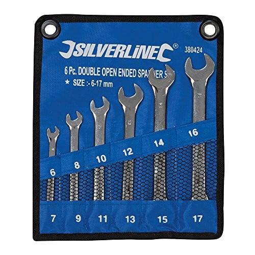 Silverline 6-delige set dubbele steeksleutels 6-17 mm