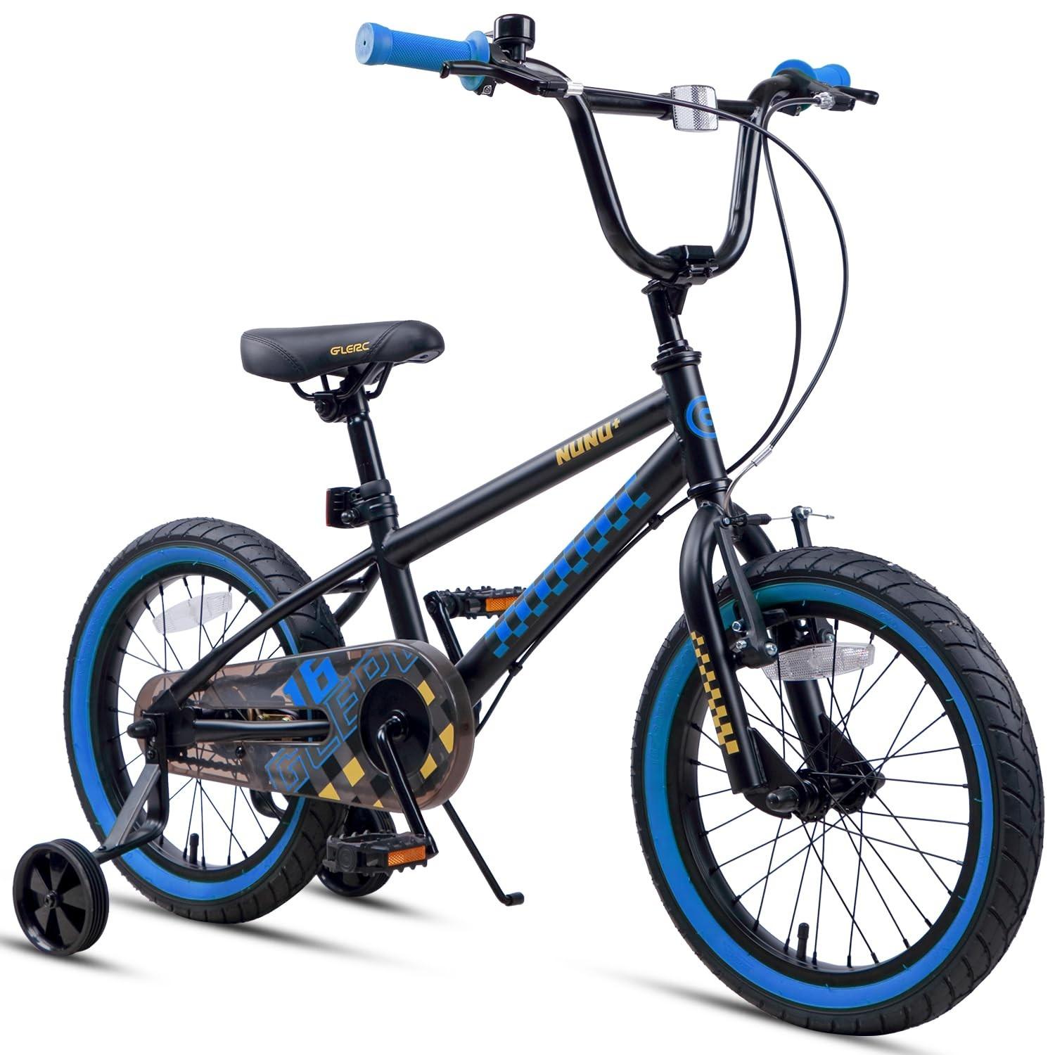 Solidchoice - Kinderfahrrad im BMX-Stil, 16 Zoll, mit Stützrädern und Handbremsen