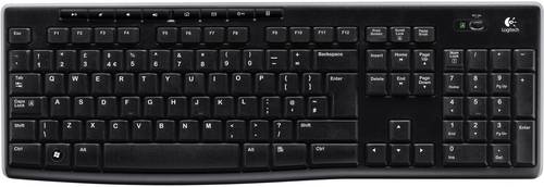 Logitech K270 Wireless Keyboard Funk Tastatur Deutsch, QWERTZ Schwarz Spritzwassergeschützt