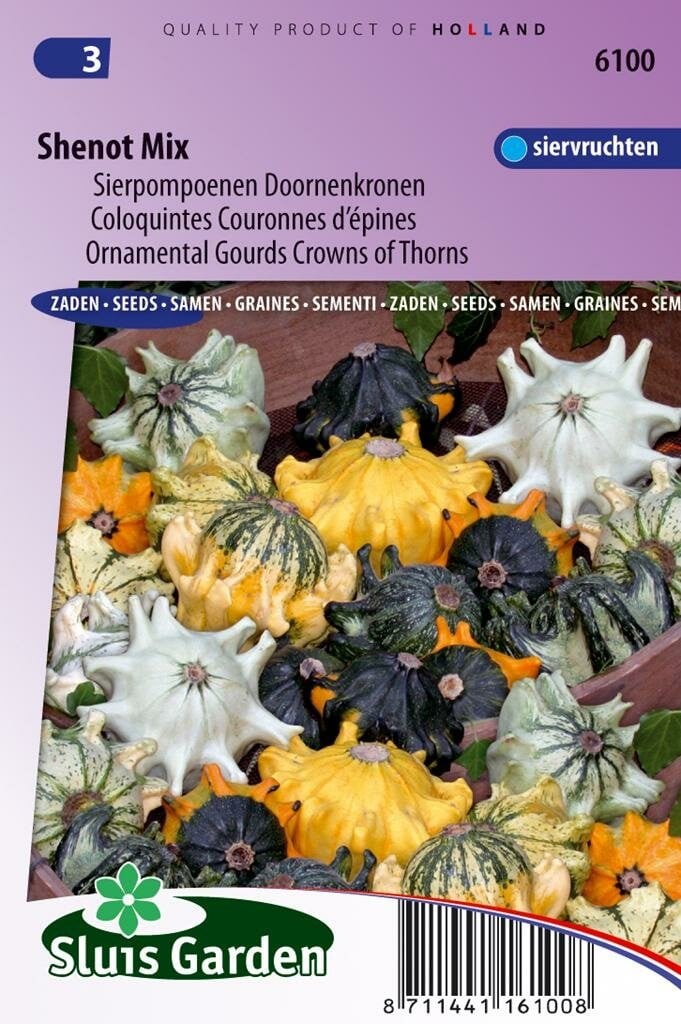 Sluis Garden Shenot Crown sierkalebas Cucurbita Pepo zaden