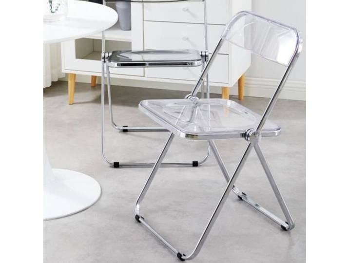 Chaise pliante en acrylique transparent - XUANYU - Chaise De Camping Pliante - Chaise De Cuisine Pliable