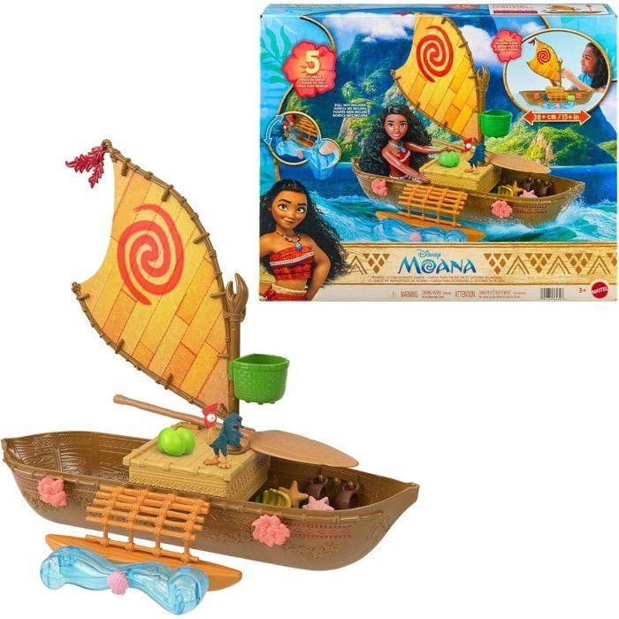 Disney Princesses Vaiana Drijvende Kano met Verstelbare Propeller en Accessoires
