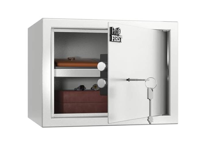 Profirst Möbeltresor Guardian 3 Doppelbartschloss 2 Schlüssel Stahl herausnehmbarer Fachboden Filzunterlage inkl. Befestigungsmaterial