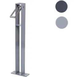 Fahrradbügel HWC-G20, Fahrradständer Anlehnbügel, verzinkter Stahl Outdoor-pulverbeschichtet 96x24x10cm ~ grau