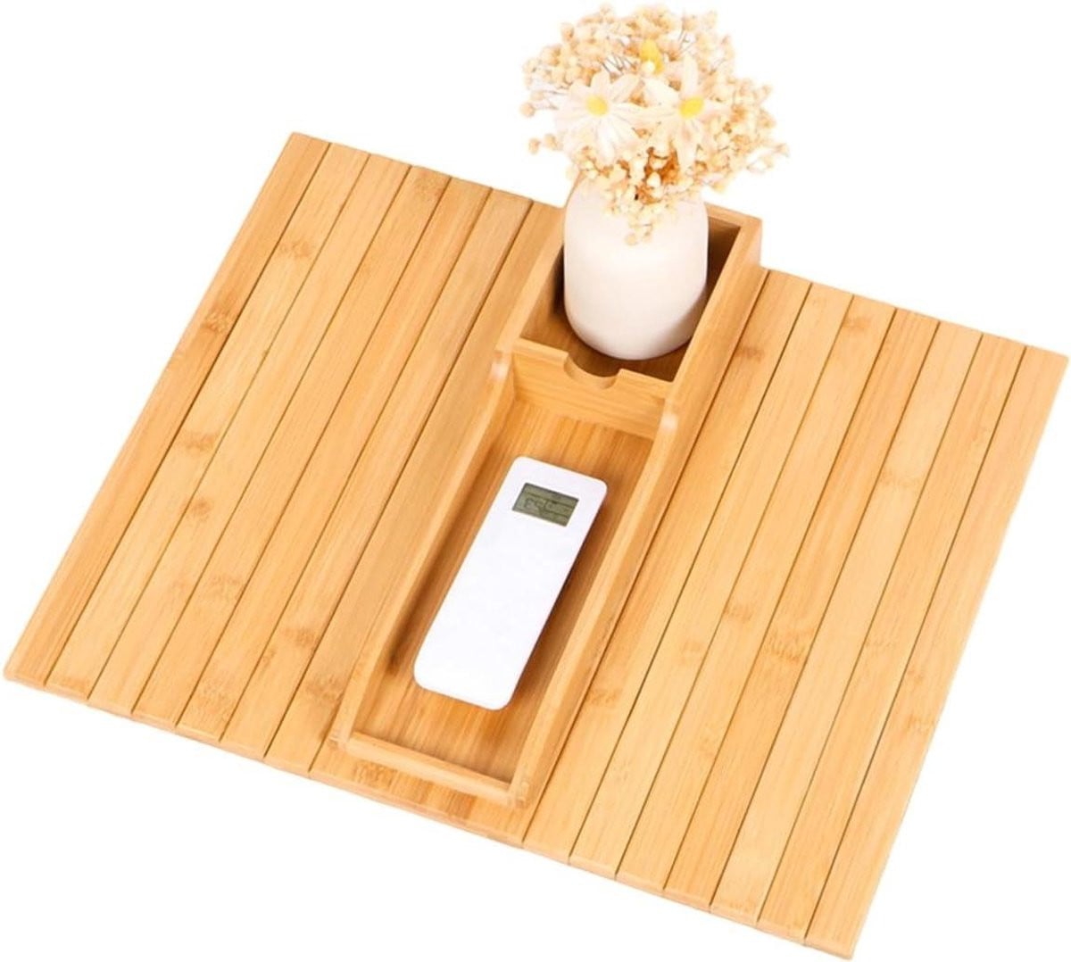 Bamboe Armleuning Tray - Natuurlijke Bank Organizer - Spatbestendig Ontwerp
