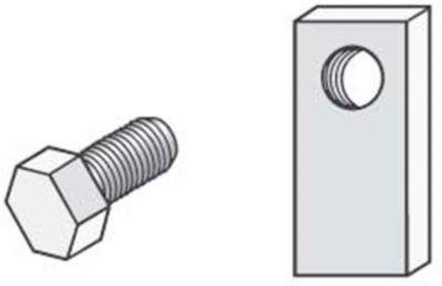 Schrauben, mit Langmuttern, Schraubsystem