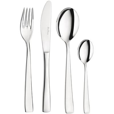 Besteck-Set PINTINOX "GAMMA", silber (edelstahlfarben), 24 Stk., Edelstahl 18/10, Essbesteck-Sets, in moderner und zeitloser Formgebung
