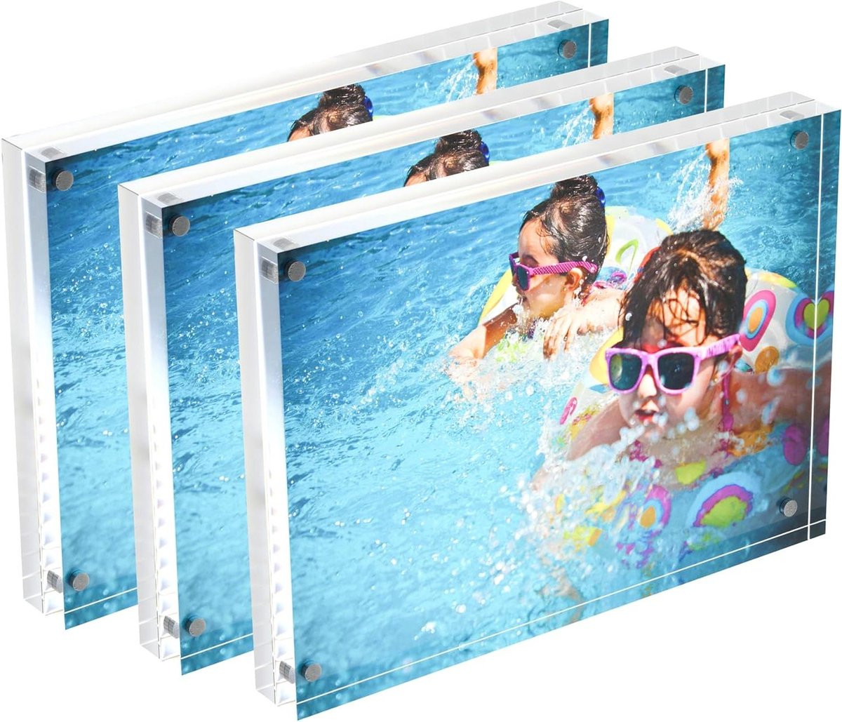 Acryl Fotolijst Transparant - Frameloos Magnetisch Wisselen - 5x7 Inch