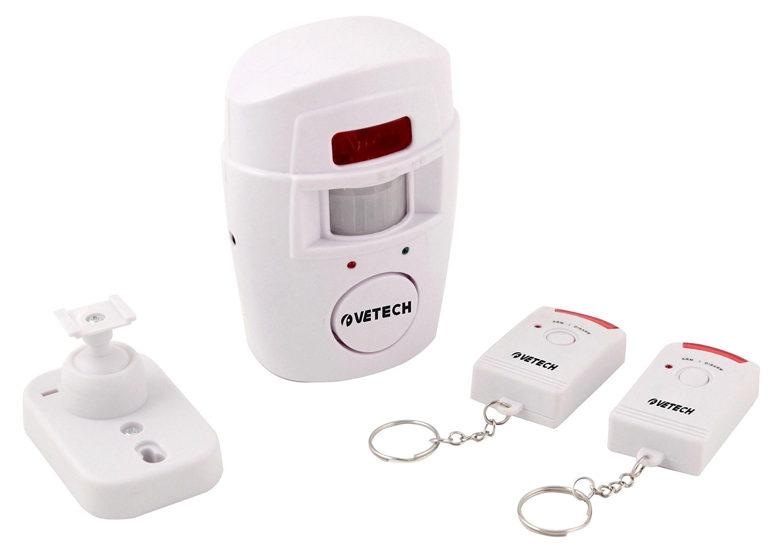 VELAMP Mini-alarmsysteem met bewegingssensor en twee afstandsbedieningen, Wit