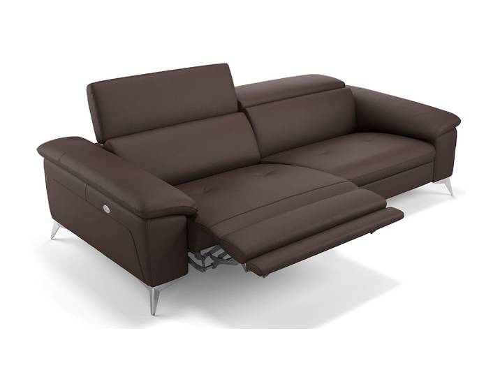 Leder 3-Sitzer Sofa mit Funktion STELLA