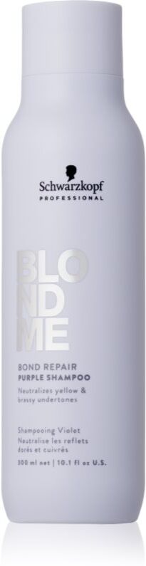 Schwarzkopf Professional Blondme Bond Repair Purple Shampoo violettes Shampoo für blonde Haare 300 ml