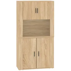 Helloshop26 - Buffet Sideboard Kommode Kleiderschrank Aufbewahrungsmöbel Organizer Küche Wohnzimmer Lounge hohes 02_0034215