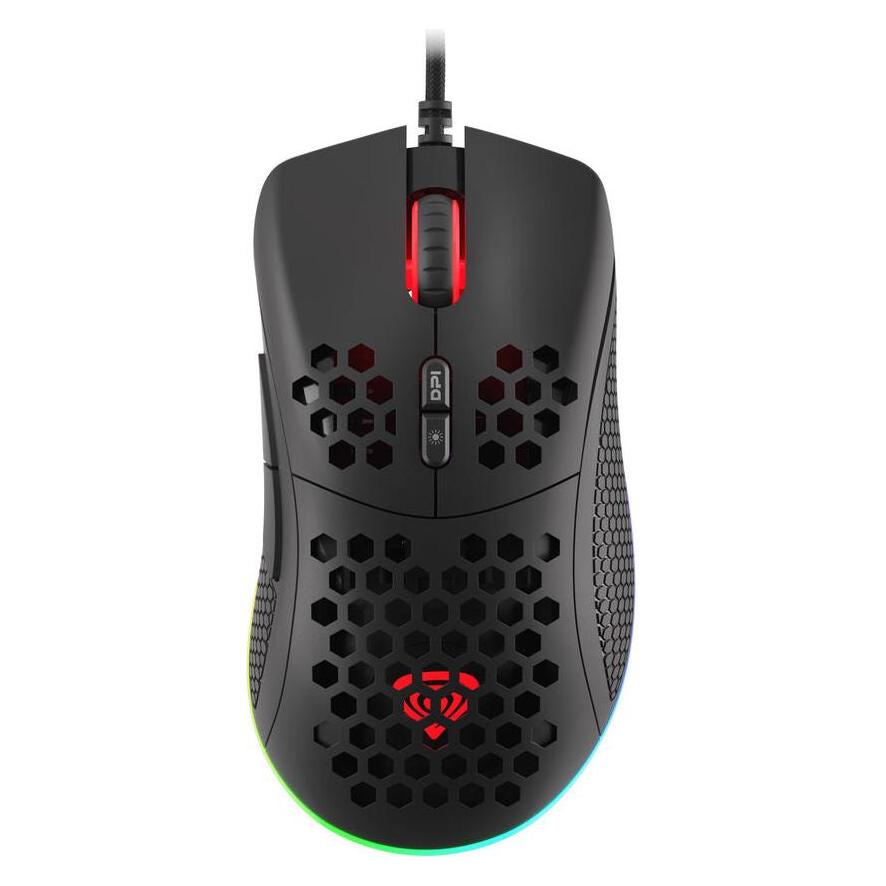 Genesis for games Krypton 555 with cable, 8000 DPI, USB 2.0, Black (Kabelgebunden) (NMG-1839)