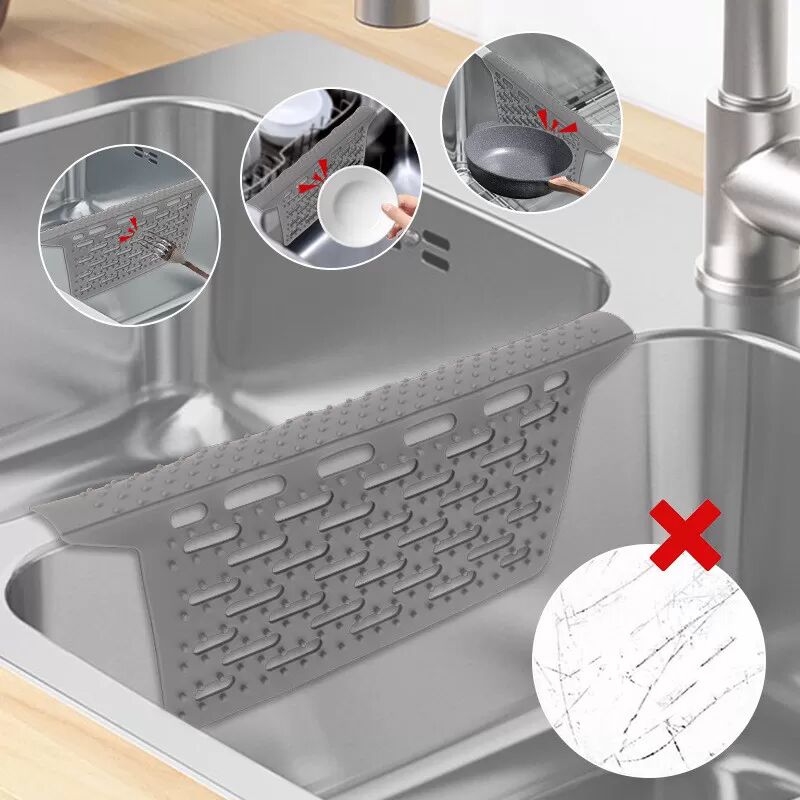 INF Multifunktionale Silikon-Abtropfmatte für die Küchentheke