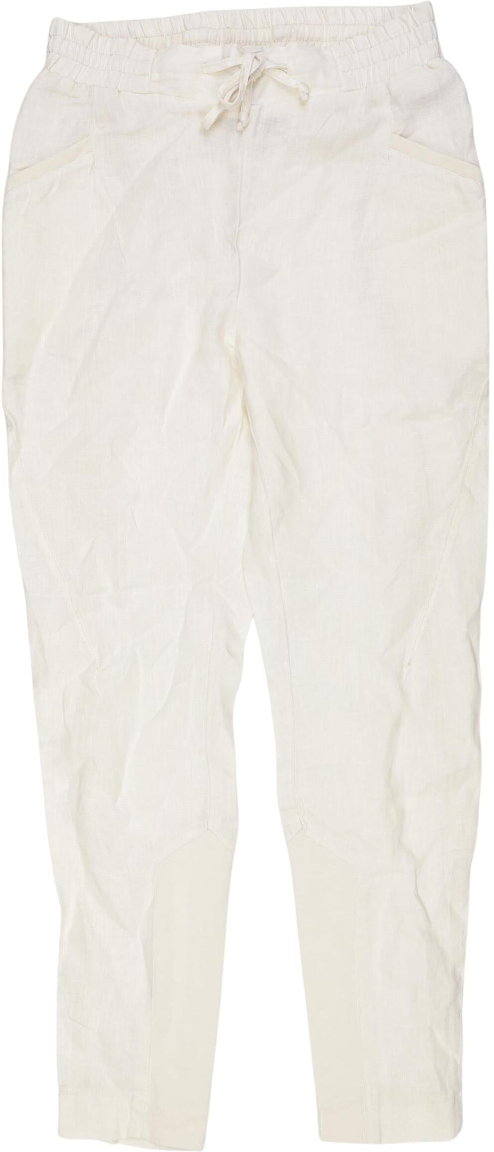 Mos Mosh Damen Stoffhose, Cremeweiß, Gr. XS, Leinen - Second Hand